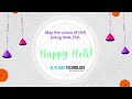 Pink and Purple Colorful Holi India Festival | Happy Holi Wishes | Glomax Technology