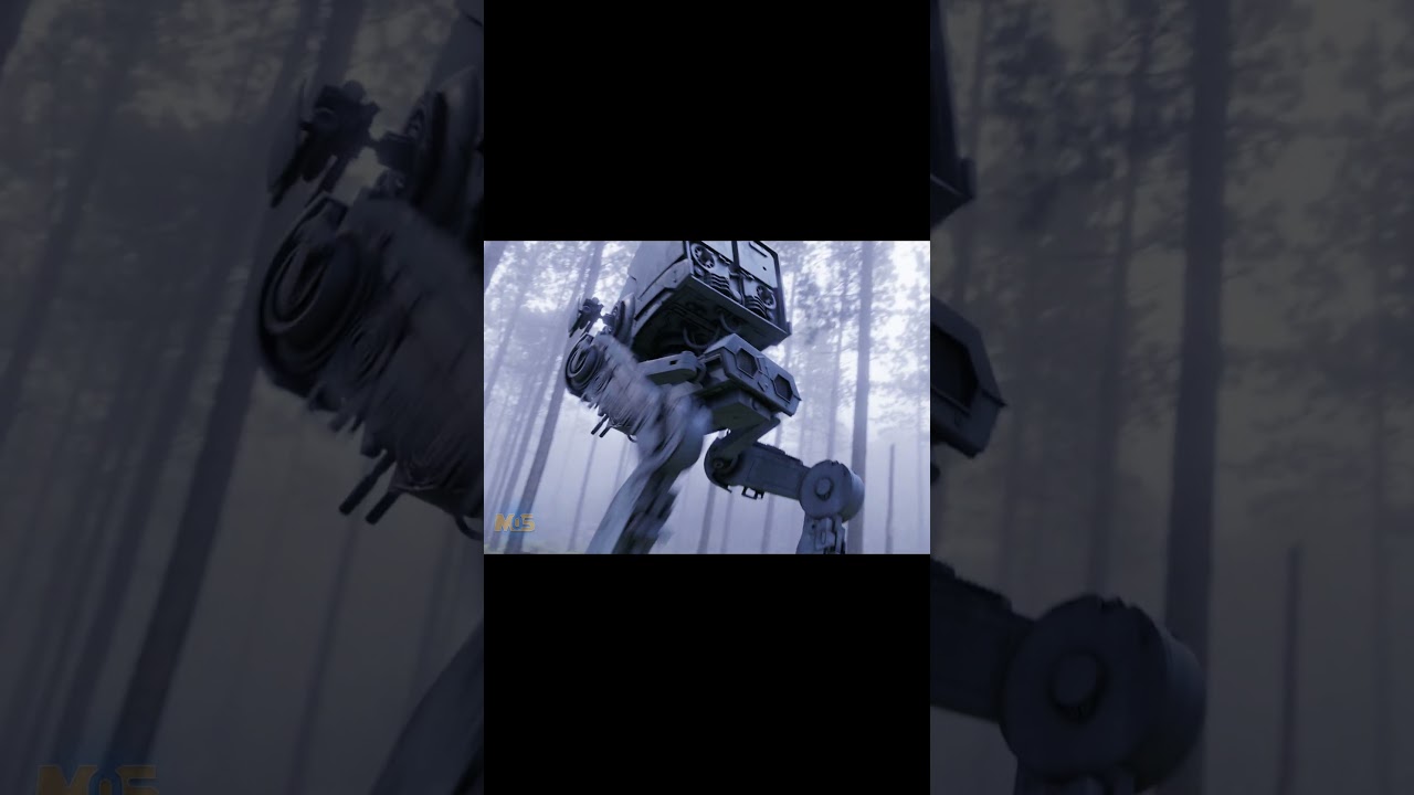 CGI AT-ST Walking Test in Blender # shorts 