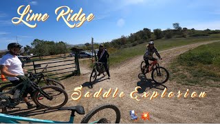 Saddle Explosion 💺💥 MTB Lime Ridge & A Broken Saddle That Could Have Gone Terribly Wrong 🤯