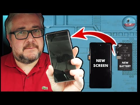 Google PIXEL 7a with smashed scren and bloated battery | Can I FIX it?
