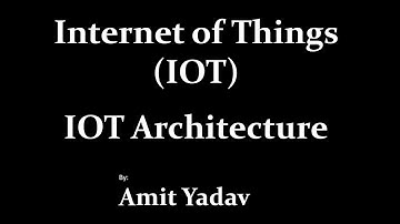 IOT Architecture | 3 Layer , 5 Layer & 7 Layer Architecture | working of IOT model |IOT