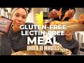 GUT-FRIENDLY MEAL under 10 minutes | Lettuce Wrap Burgers Sweet Potato Fries | Lectin & Gluten-Free