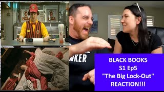 Americans React | BLACK BOOKS | The Big Lock-Out Season 1 Episode 5 | REACTION