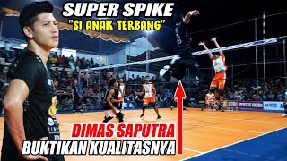 Super Spike Dimas Saputra Tarkam Si Anak Terbang Buat Lawan Gelenggeleng