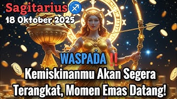 Sagitarius♐ WASPADA‼️Kemiskinanmu Akan Segera Terangkat, Momen Emas Datang! Okt 2025 - Planet Zodiak
