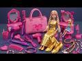 6 دقیقه رضایت بخش با جعبه گشایی عروسک باربی صورتی نقد و بررسی مجموعه اسباب بازی های اتاق خواب و آشپزخانه 