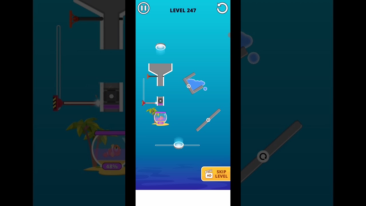 Water Puzzle Fish Rescue Pull The Pin Level 247 Gameplay WalkThrough Solution