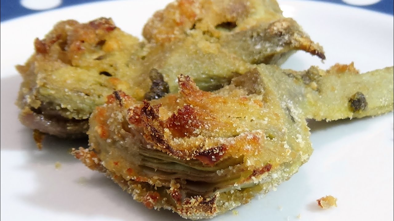 Carciofi gratinati (con il segreto per farli croccanti fuori e tenerissimi dentro)
