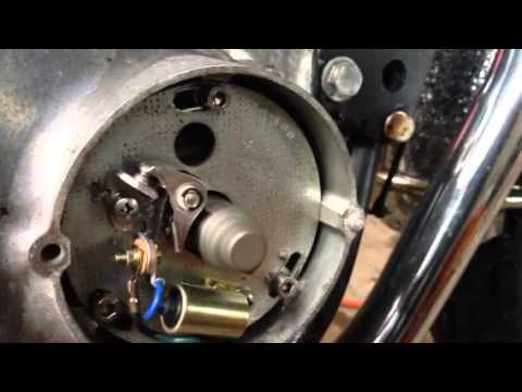 1974 KZ400 points spark - YouTube