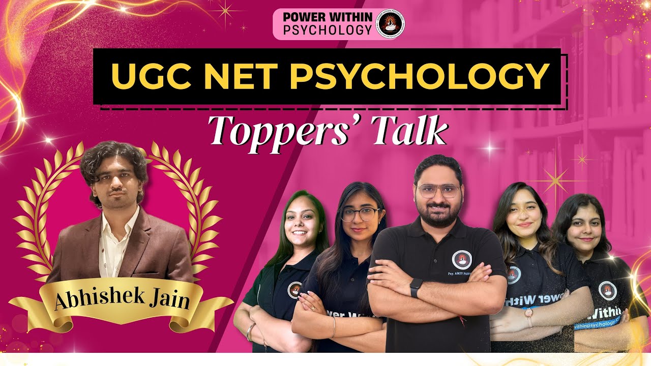 Toppers Talk UGC NET Psychology Toppers Talk | Strategy, Preparation & Success Tips ...