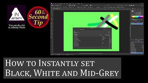 60 Second Tip: How to Instantly Set Black, White and Grey
