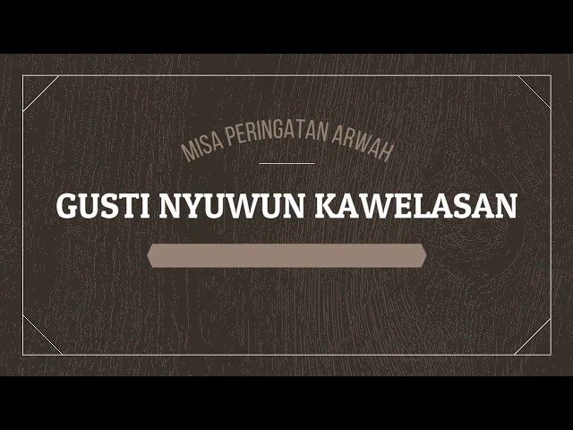 Gusti Nyuwun Kawelasan KA 173 (Gamelan Jawa) class=