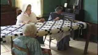 Westville artisans demonstrate how quilting was done on a frame in frontier Gerogia Credits: Wali Mollette:camera, Marc Farris: