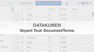 Voyant Tool 07 - DocumentTerms
