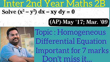 problem on homogeneous equation in telugu@maths naresh eclass
