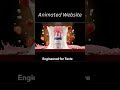 Animated website,🔥🔥 #aiwebsites #animation #claude #aibysatheesh #chatgpt#animatewithai