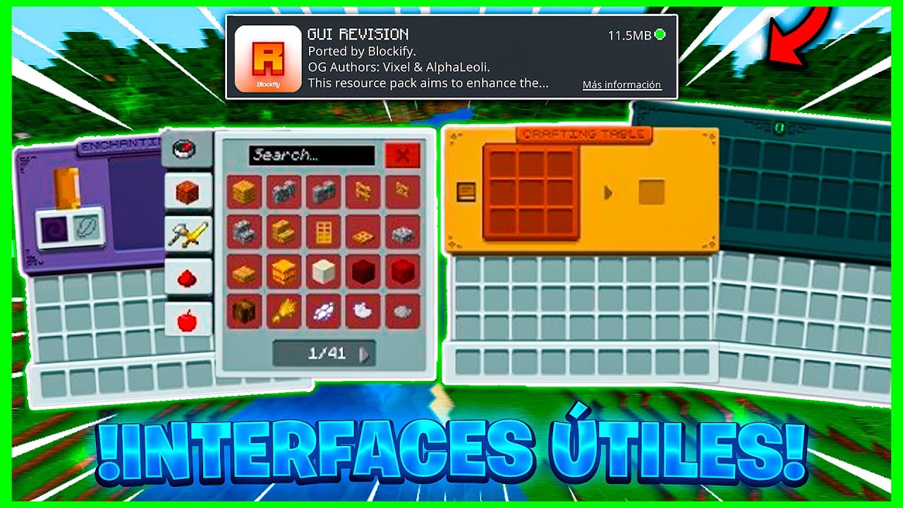 🟢 !USA LAS MEJORES y MÁS ÚTILES FUNCIONES Interfaces Para Minecraft ...