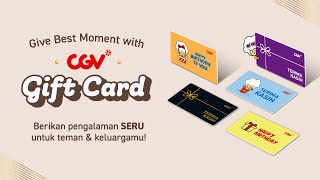 CGV Gift Card telah hadir! Hadiah Spesial untuk Orang Tersayang