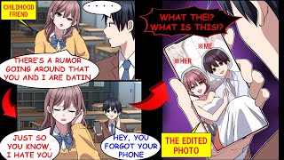 картинка: [Manga Dub] У подруги, которая меня ненавидит, на телефоне установлена ​​поддельная фотография на...
