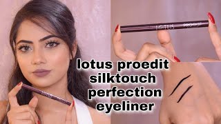 #lotusmakeup Review of lotus proedit silktouch perfection eyeliner screenshot 1