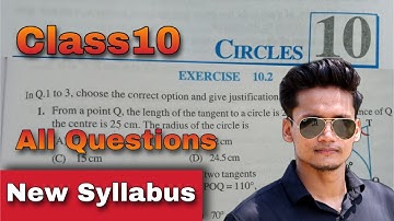 Ex 10.2 Class 10 | Circles | Class 10 NCERT | Ex 10.2 New Syllabus CBSE Rajmith study