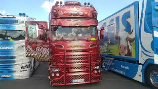 Scania V8 Rockabilly Style Frank Seis Jens Bode Trucker Treffen Geiselwind Strohofer 2022