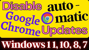 Disable Google Chrome Auto Updates in Windows 11 | Turn Off Auto Updates Google Chrome in Windows 10