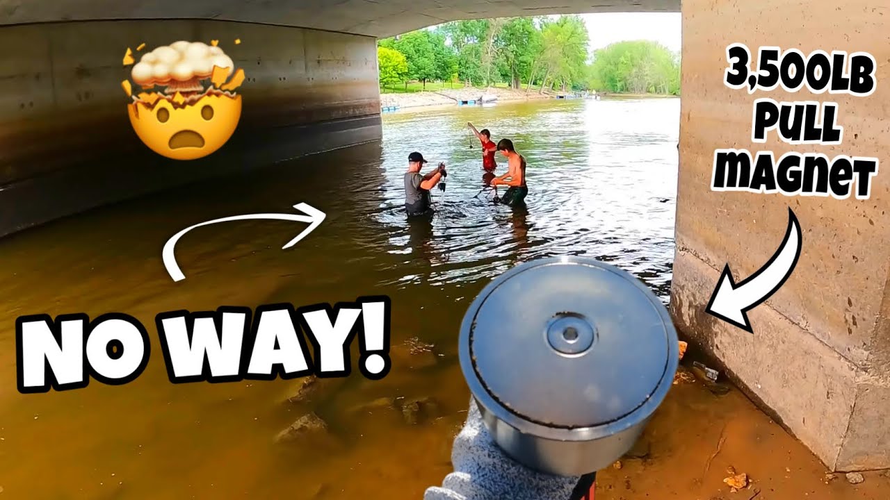 s #1 BEST Magnet Pulls EXPENSIVE Treasure From a Deep Hole Below a  Bridge! (Magnet Fishing) 