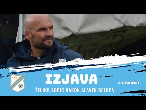 Željko Sopić nakon Slaven Belupa - 9. kolo (2023./2024.)