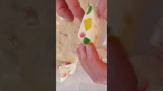 Homemade NOUGAT CANDY 😋 So YUMMY 😍 #food #christmas #candy #recipe