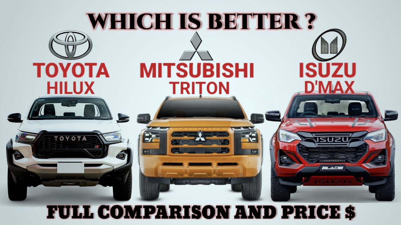 2025 Toyota Hilux GR Sport vs Mitsubishi Triton GLX-R vs Isuzu D'max LS-U | Which is BETTER?