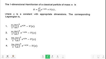 Hamiltonian to Lagrangian Conversion | CSIR NET Physics December 2023 Question Solution