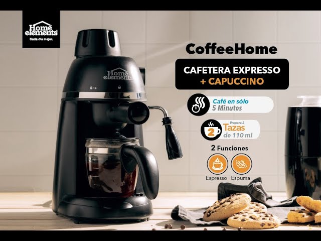 Nueva Cafetera Espresso + Capuccino - Coffee Home - Home Elements