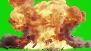 Mega Explosion Green Screen Template