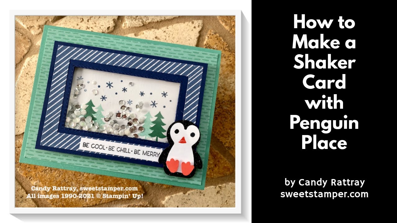 How to Make a Shaker Card with Penguin Place - YouTube