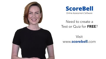 How to Create Online Test or Exam or Quiz for Free on ScoreBell.com