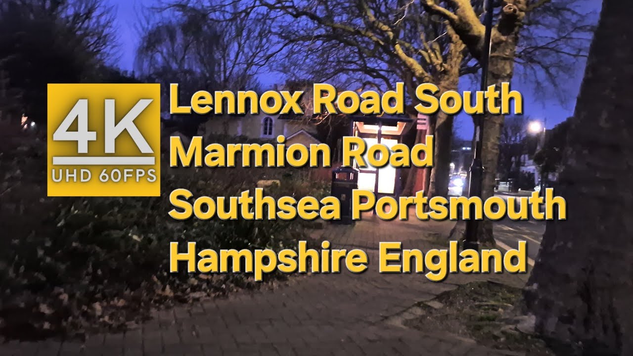 twilight-walk-lennox-road-south-to-marmion-road-southsea-portsmouth