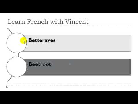 Learn French with Vincent # Vocabulary # Légumes racines