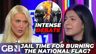 'Britain is too soft!’ Fiery clash as guest demands jail for flag burners echoing Donald Trump screenshot 2