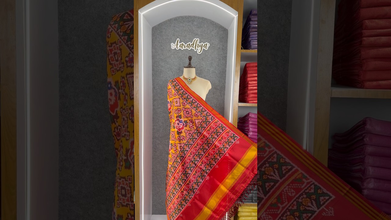 Patola Dupatta - Rajwadi Floral Soft Silk Patola Printed Dupatta