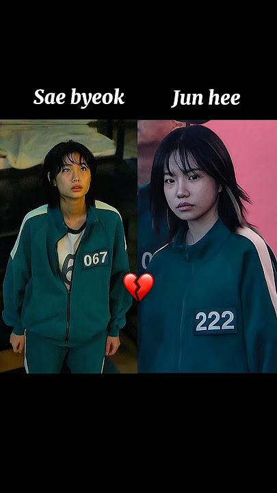 Jun Hee (Player 222) x Sae byeok (Player 067) #squidgame #joyuri #kdrama #shorts