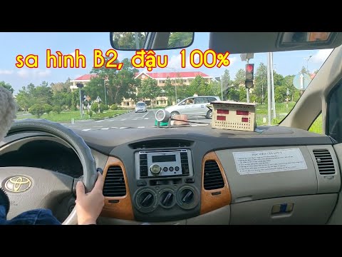 Video Bài thi sát hạch sa hình B2, sân Bến Tre || lái xe hay - youtube