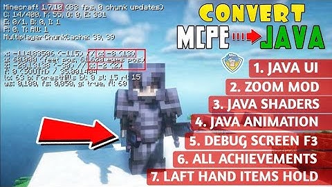 How to convert mcpe to java 1.17 | (NEW) JAVA EDITION ADDON FOR MINECRAFT PE/BE 1.17+