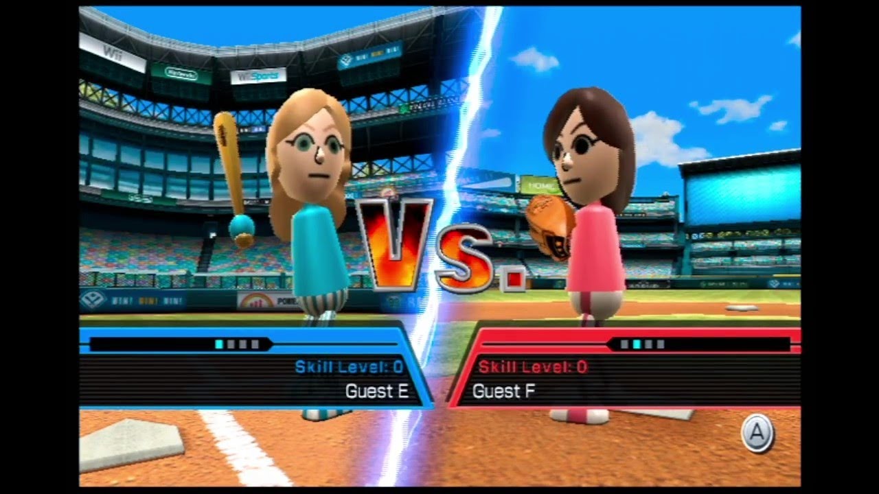 Wii Sports - Baseball - Guest E vs Guest F