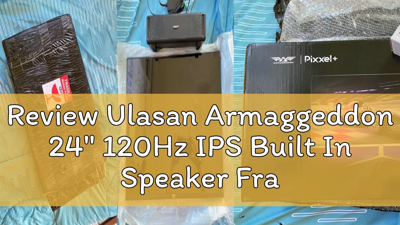 Review Ulasan Armaggeddon 24" 120Hz IPS Built In Speaker Frameless Gaming Monitor XF24HD SUPER | Fr