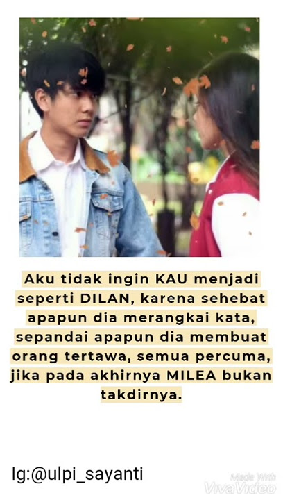 Story wa romantis dilan milea 30 detik