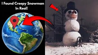 I Found Creepy Snowman In Real On Google Earth 🌎#googleearth #googlemaps #viralvideo 