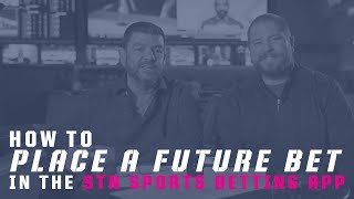 How To Place a Future Bet on the STN Sports App screenshot 3