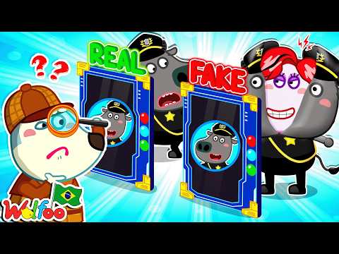 Cuidado com o Impostor! 🕵️♂️🔍 Quem é o verdadeiro Policial Búfalo? | Wolfoo em Português