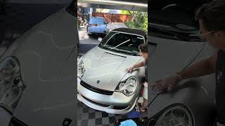 Paint correction and ceramic on this #Gemballa modified 996 gen Porsche #911 #ceramiccoating